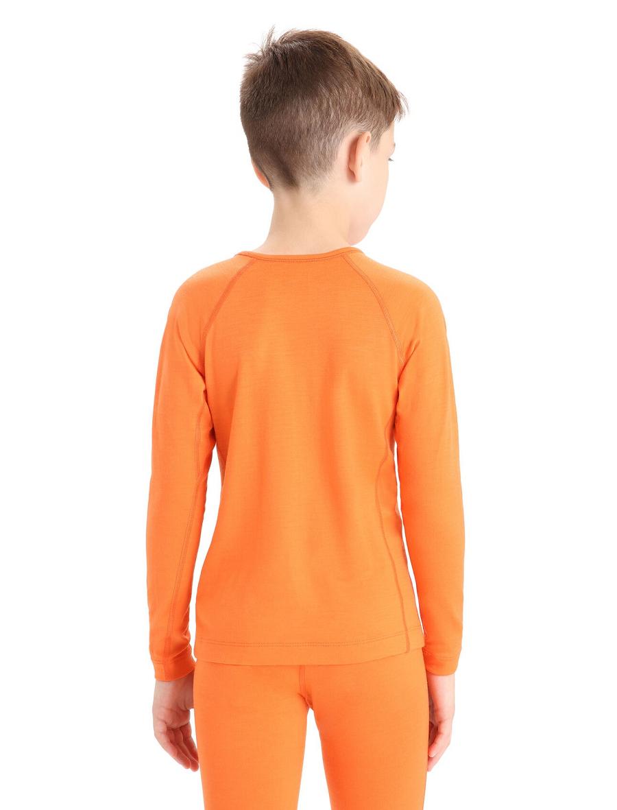 Flash Kids' Icebreaker Merino 200 Oasis Crewe Thermal Top Long Sleeve | USA 1942GSOL